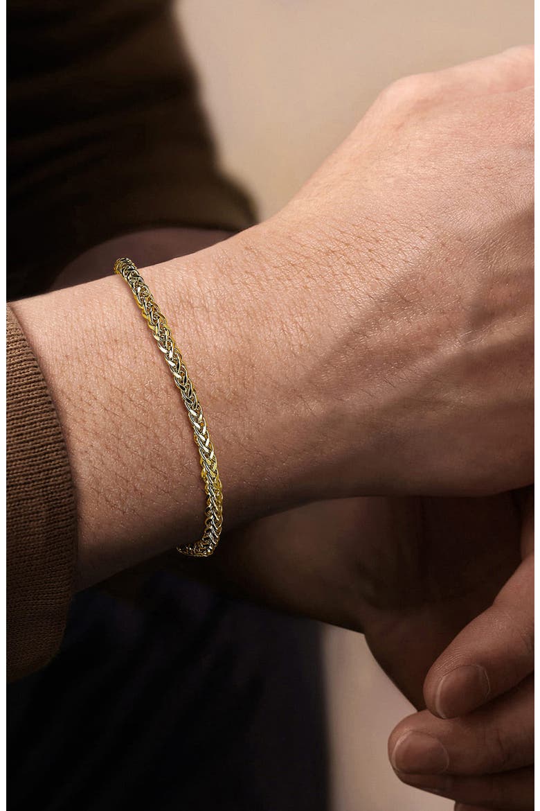 Men's 14k Gold 4mm Chain Bracelet, Alternate, color, 14K YELLOW GOLD