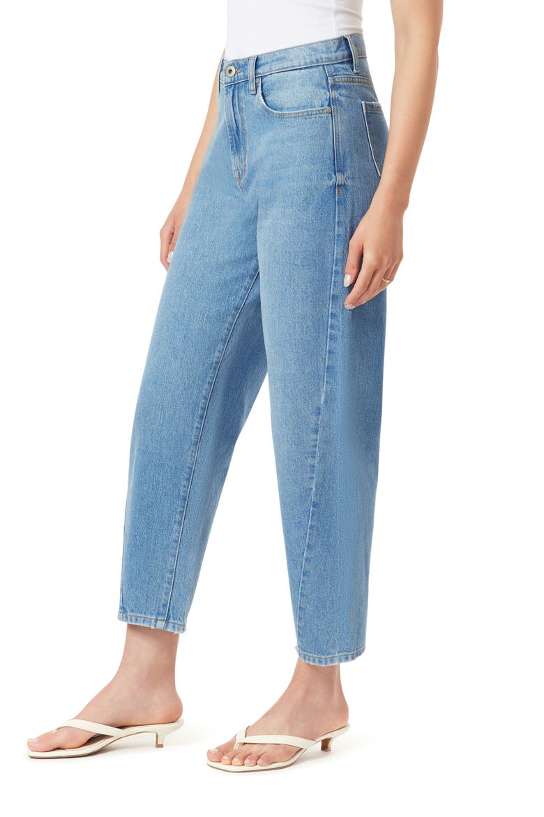 Forward Side Seam Barrel Leg Jeans, Alternate, color, BRISBANE