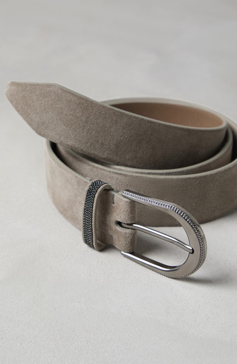 Brunello Cucinelli Suede belt, Alternate, color,