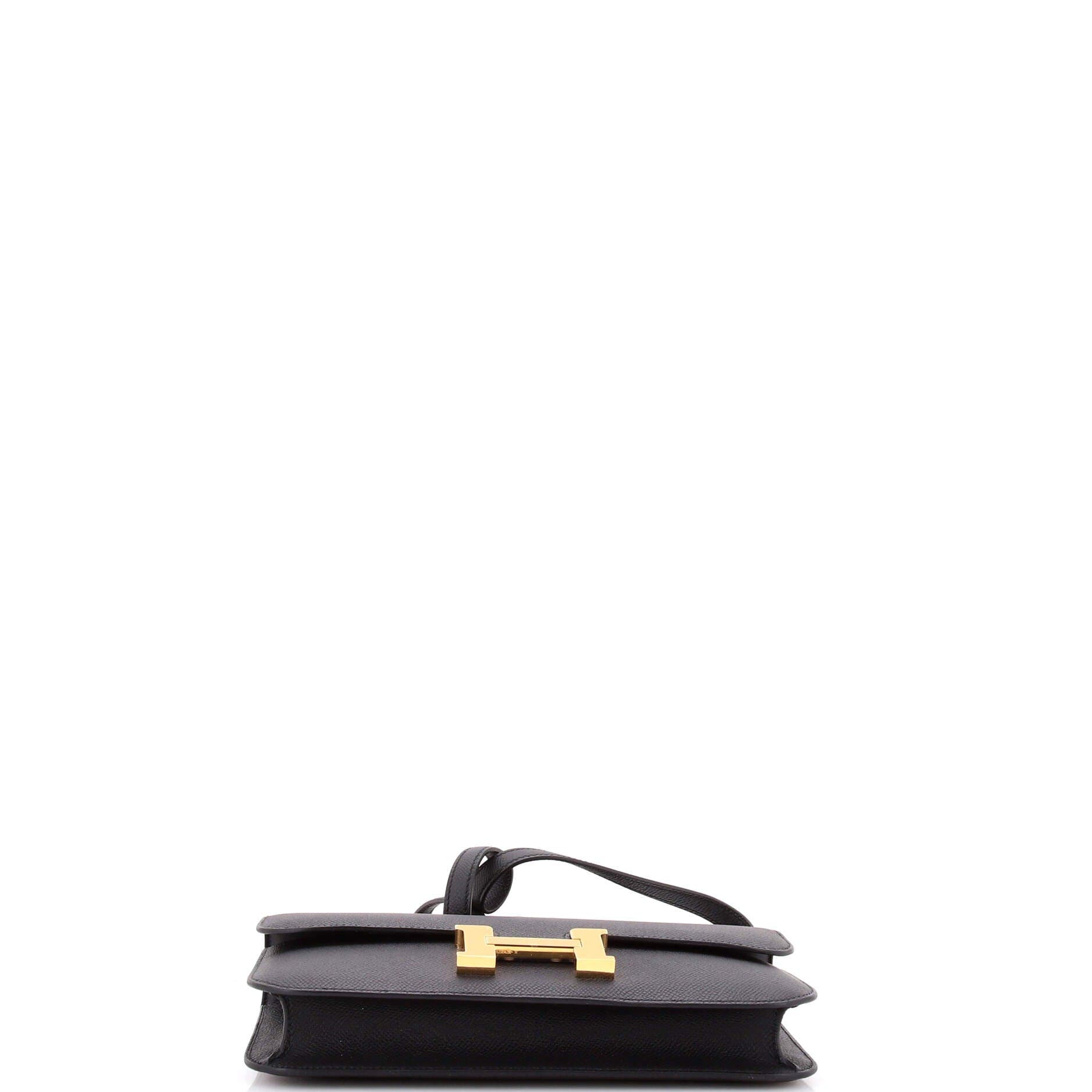 Pre-Owned Hermes Constance Elan NM Bag Epsom 25, Alternate, color, Noir