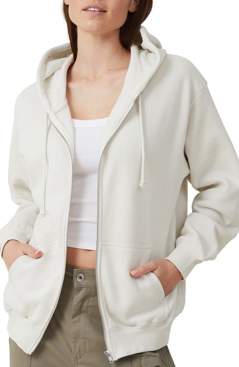 Cotton On Classic Cotton Blend Zip Hoodie, Alternate, color, 
