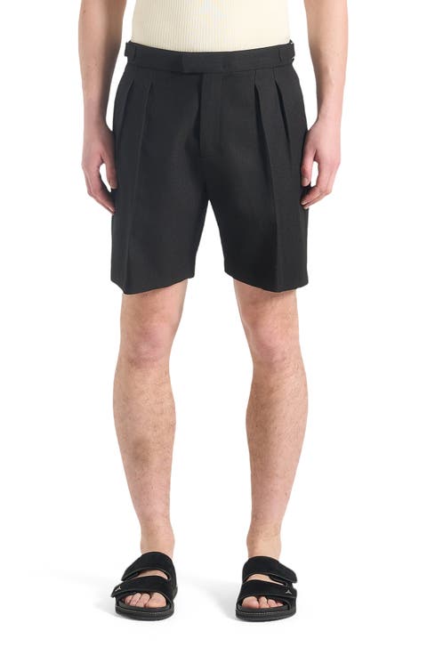 Bertrand Twin Pleat Tailored Shorts