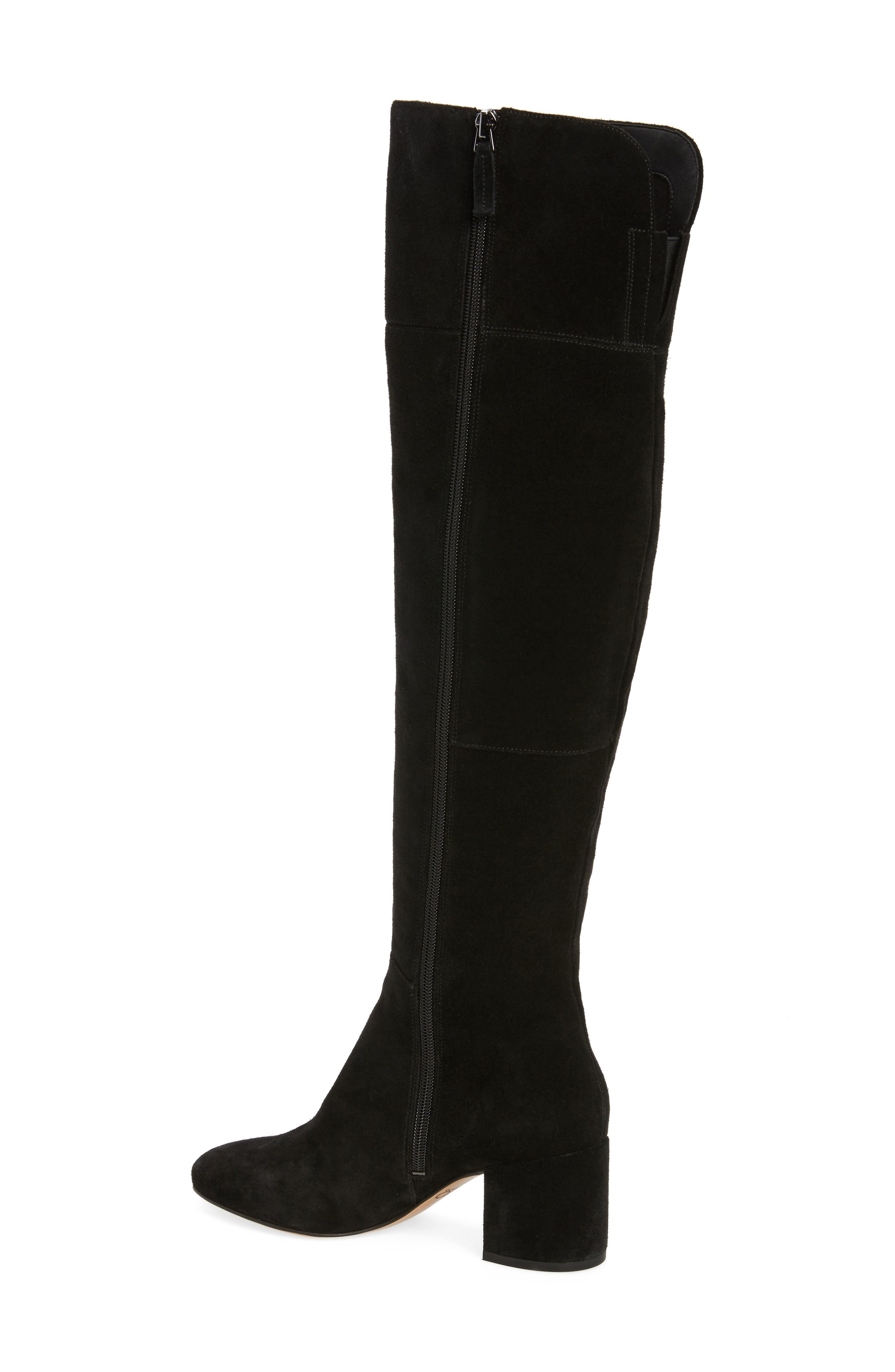 Korrine Over the Knee Boot, Alternate, color, BLACK SUEDE