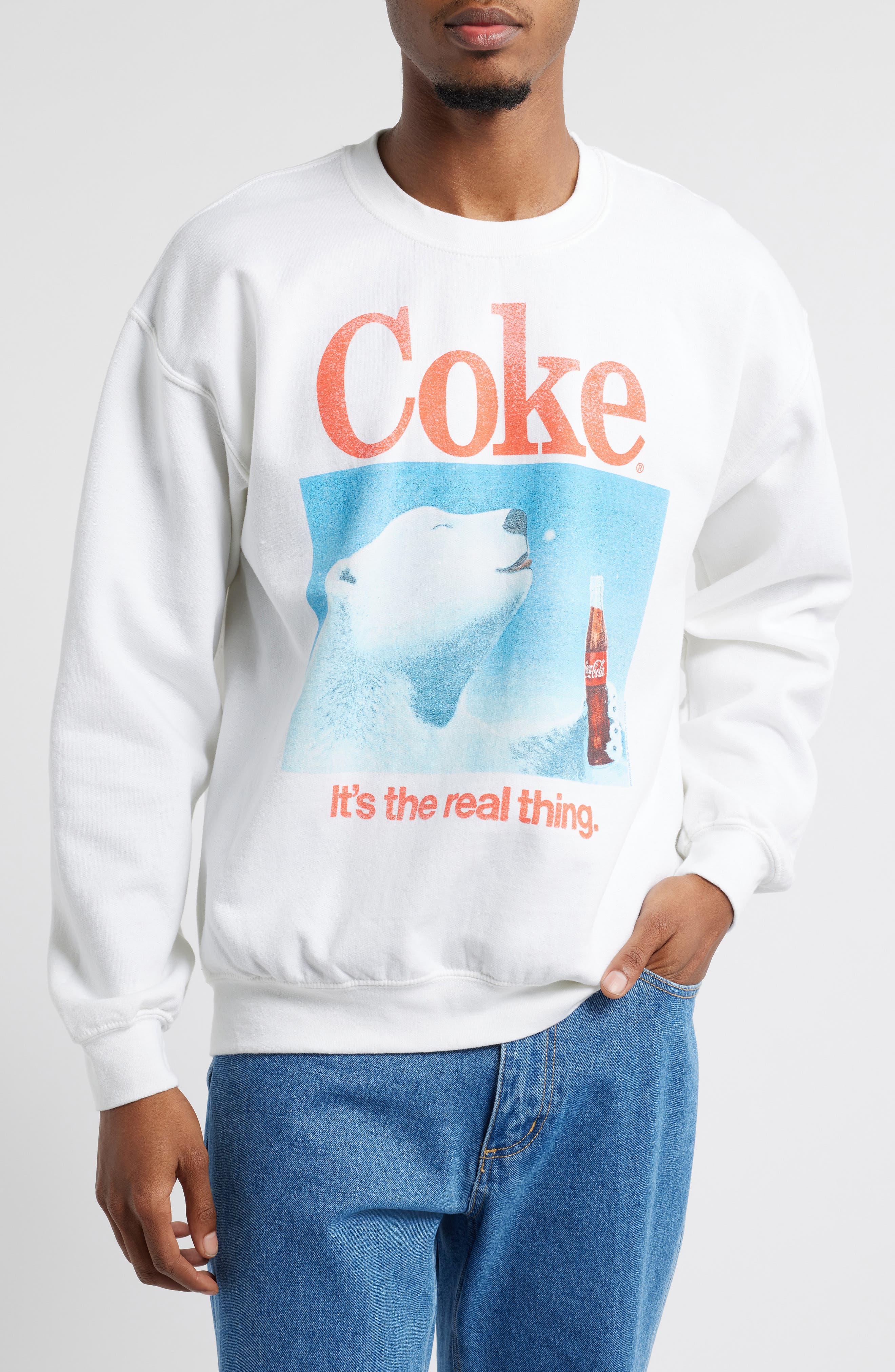 Junk Food Coke® Polar Bear Graphic Sweatshirt (Men) | Nordstromrack