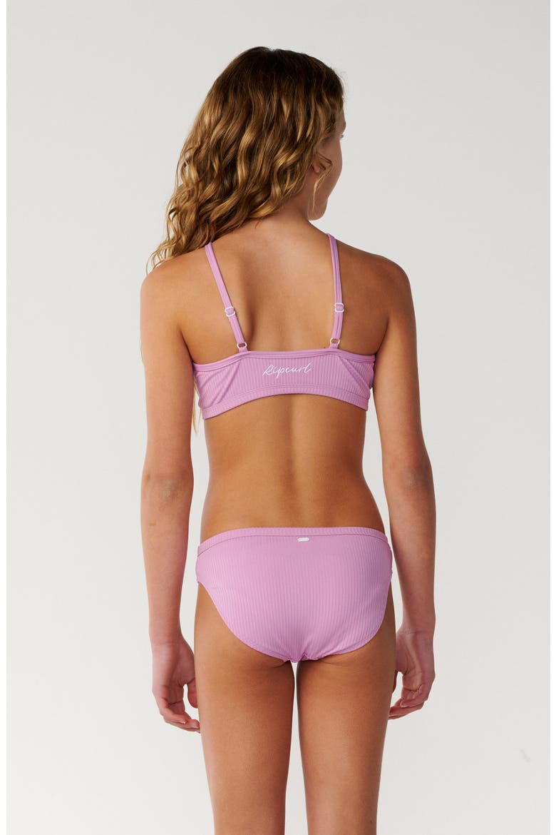 Kids' Premium Rib 2.0 Two-Piece Swimsuit, Alternate, color, LILAC