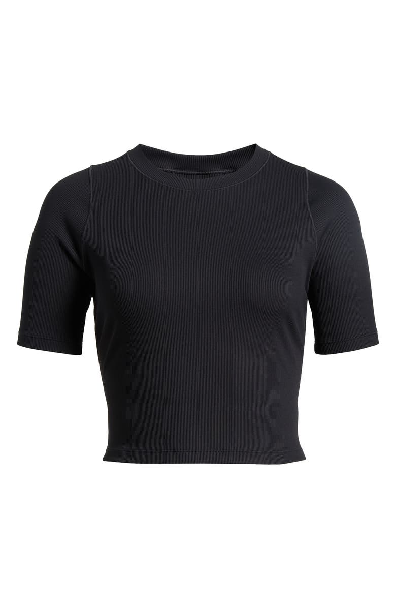 Nike Essential Rib Crop T-Shirt, Alternate, color,