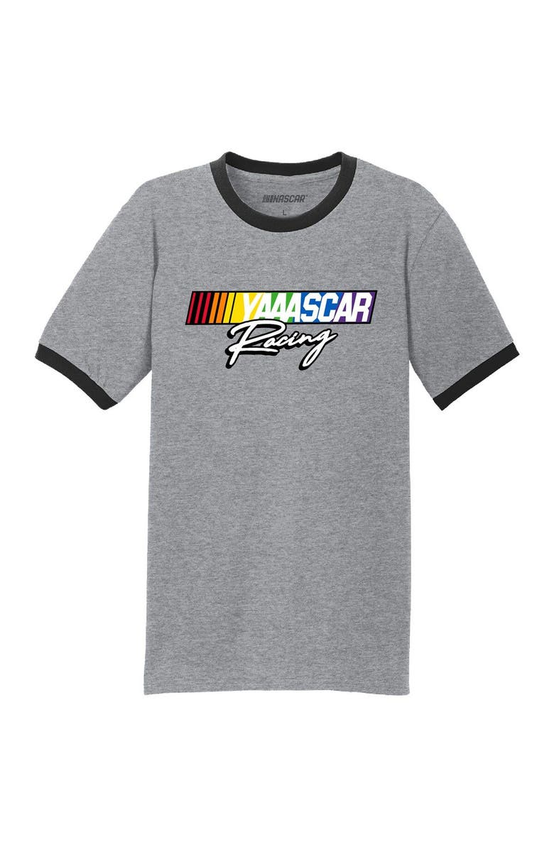 CHECKERED FLAG Men's Checkered Flag Sports Gray NASCAR Racing T-Shirt, Alternate, color, Gray