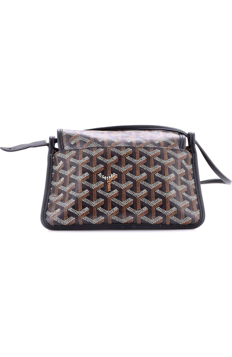 Pre-Owned Goyard Plumet Clutch Wallet Coated Canvas, Alternate, color, Black