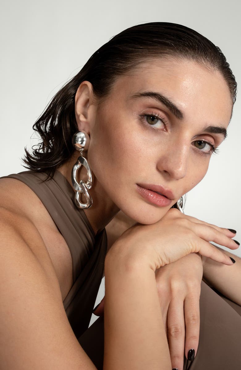 st. Moran Jagger Drop Earrings, Alternate, color, Silver