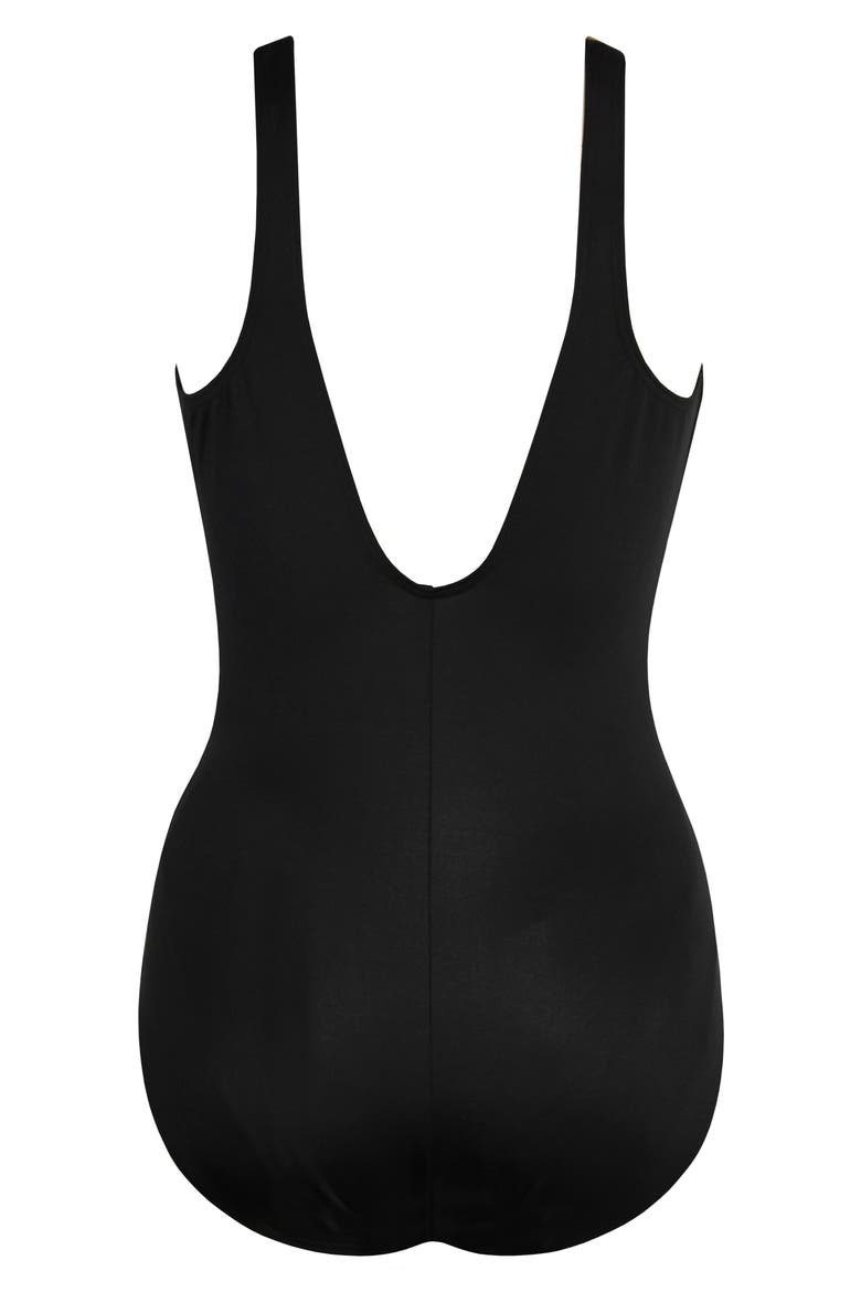 Spectra Trilogy One-Piece Swimsuit, Alternate, color, BLACK