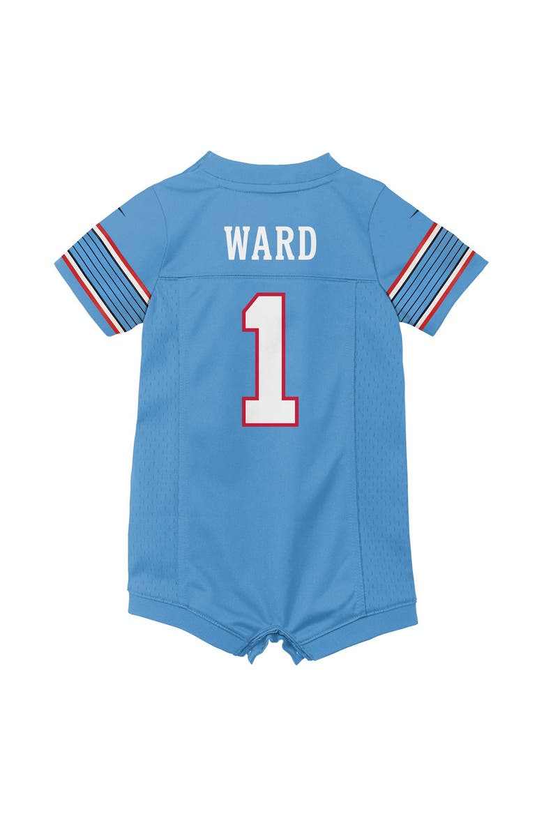 Newborn Nike Cameron Ward Blue Tennessee Titans Romper Game Jersey, Alternate, color, Blue