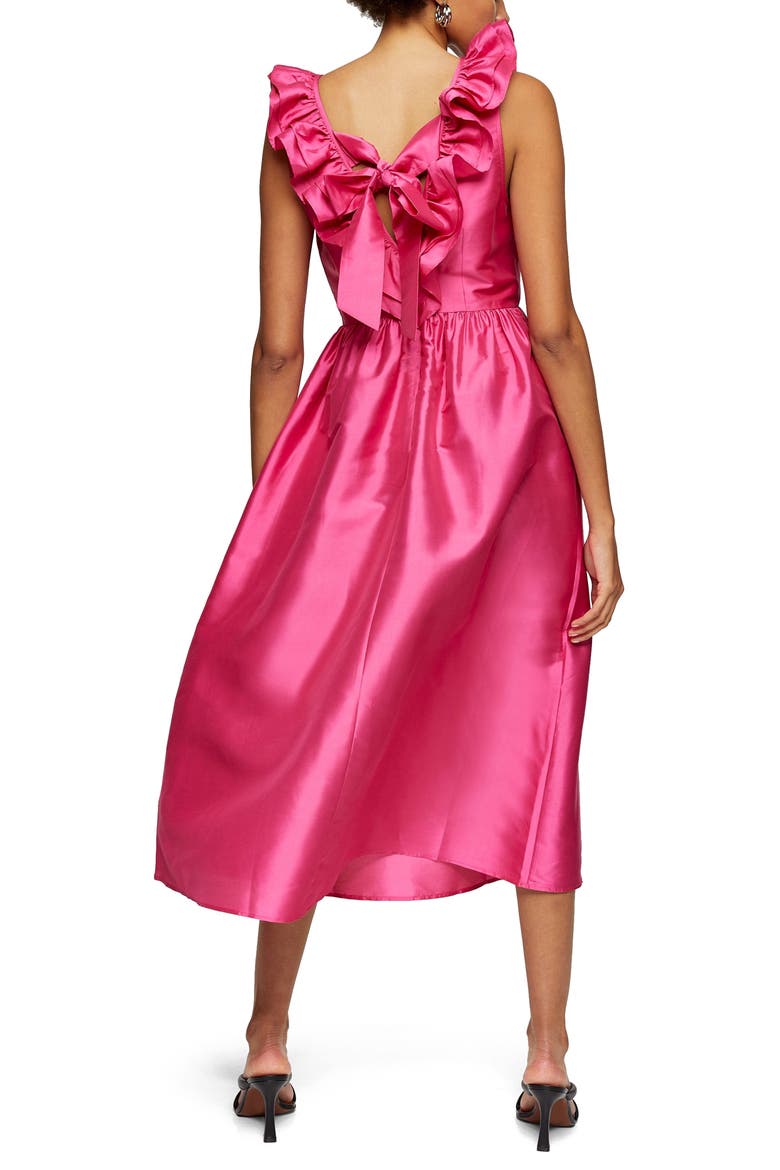 Taffeta A-Line Dress, Alternate, color, PINK