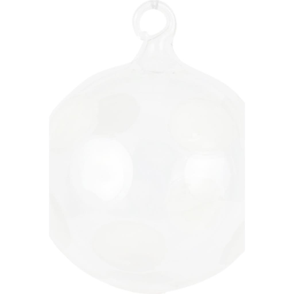 Vietri Drop Glass Ornament In White