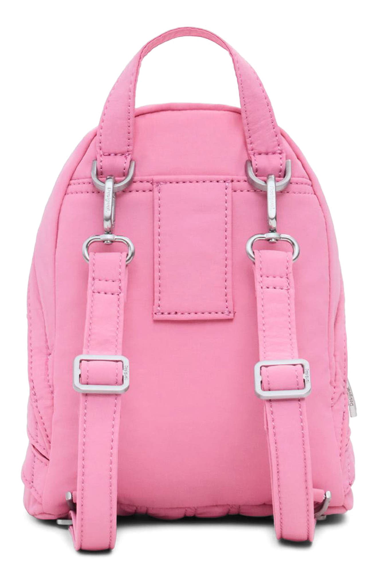 Mini Nylon Backpack, Alternate, color, PINK