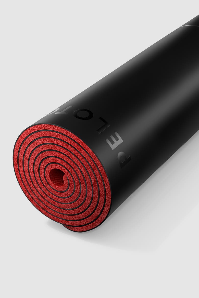 Reversible Workout Mat, Alternate, color, Black and Red
