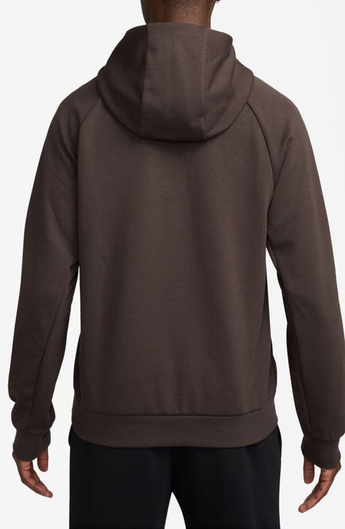 Nike Primary Dri-fit Hoodie In Brown