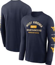 Nike Men's Nike Navy West Virginia Mountaineers Classic Location Long Sleeve T-Shirt