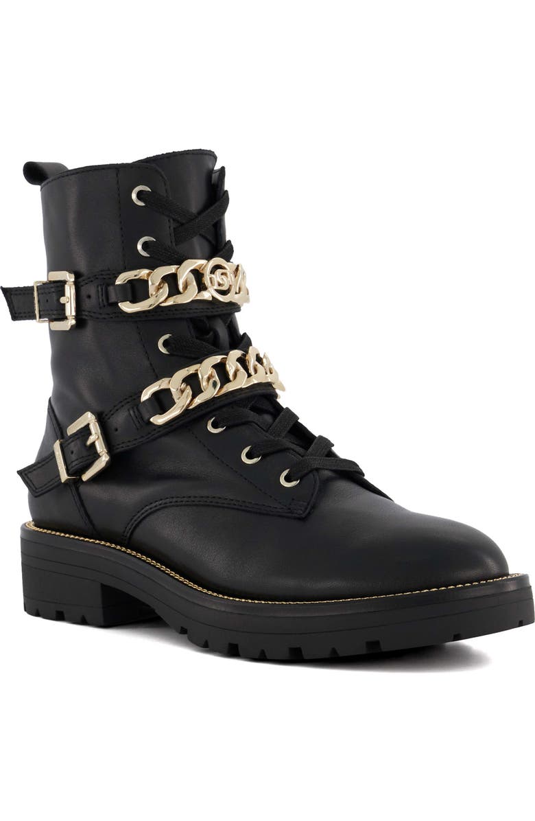 Dune London Plazas Combat Boot, Main, color,