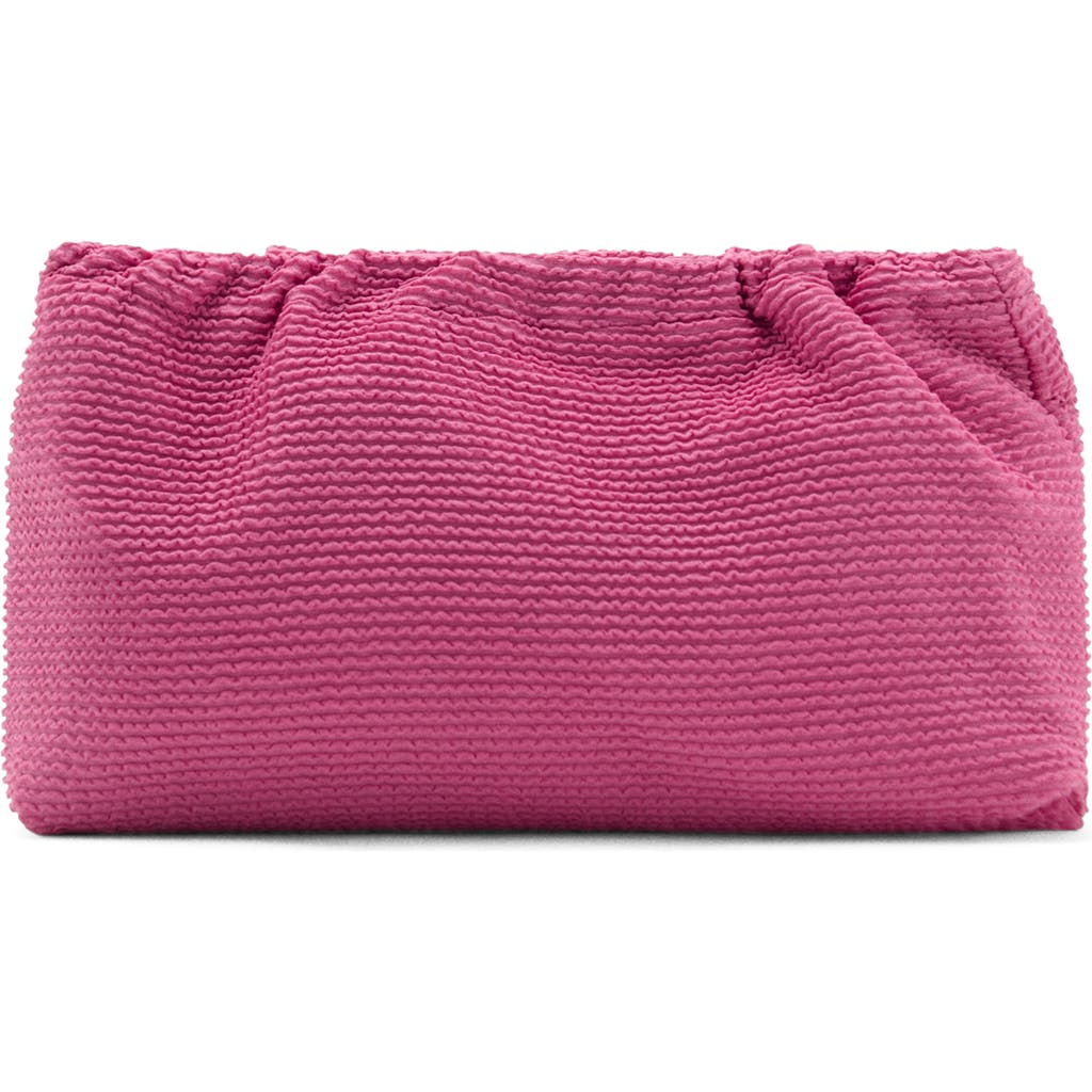 Mango Textured Cosmetics Bag In Pink