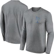 Jordan Brand Men's Jordan Brand Heather Gray UCLA Bruins Primary Stack Legend Long Sleeve T-Shirt