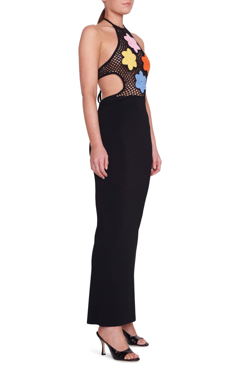 STAUD Jacqueline Floral Knit Bodice Maxi Dress, Alternate, color, 