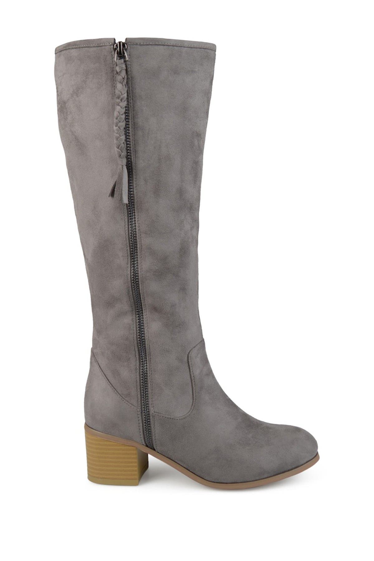 Journee Collection JOURNEE Sanora Knee High Boot, Alternate, color, Grey