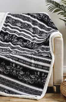 Luxury Home Odelia Faux Shearling Throw Blanket