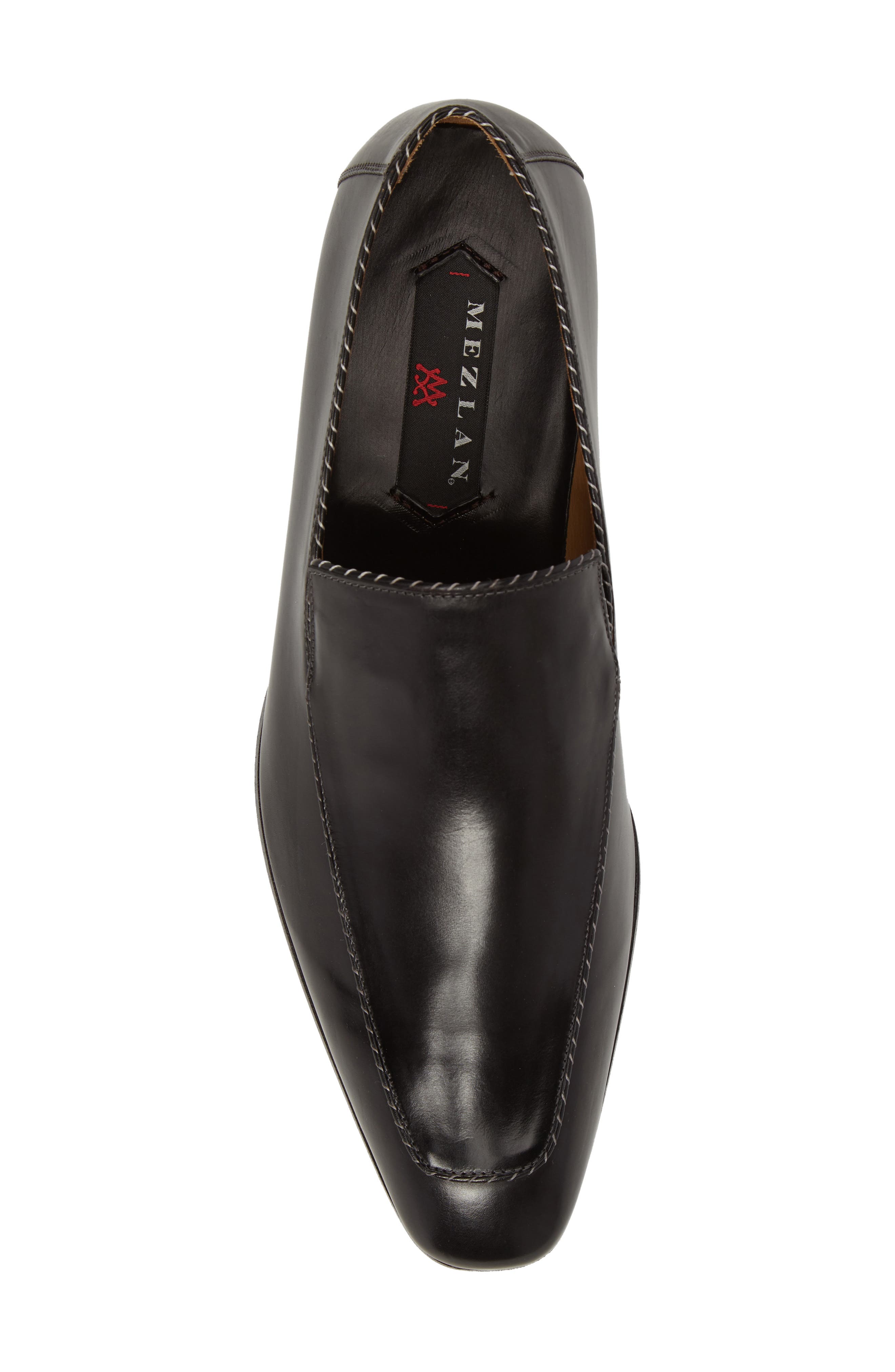 Brandt Venetian Loafer, Alternate, color, BLACK LEATHER