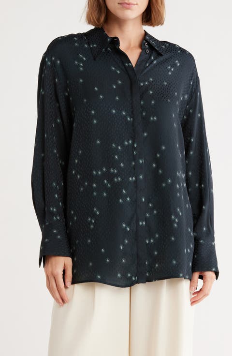 Baredana Print Button-Up Shirt