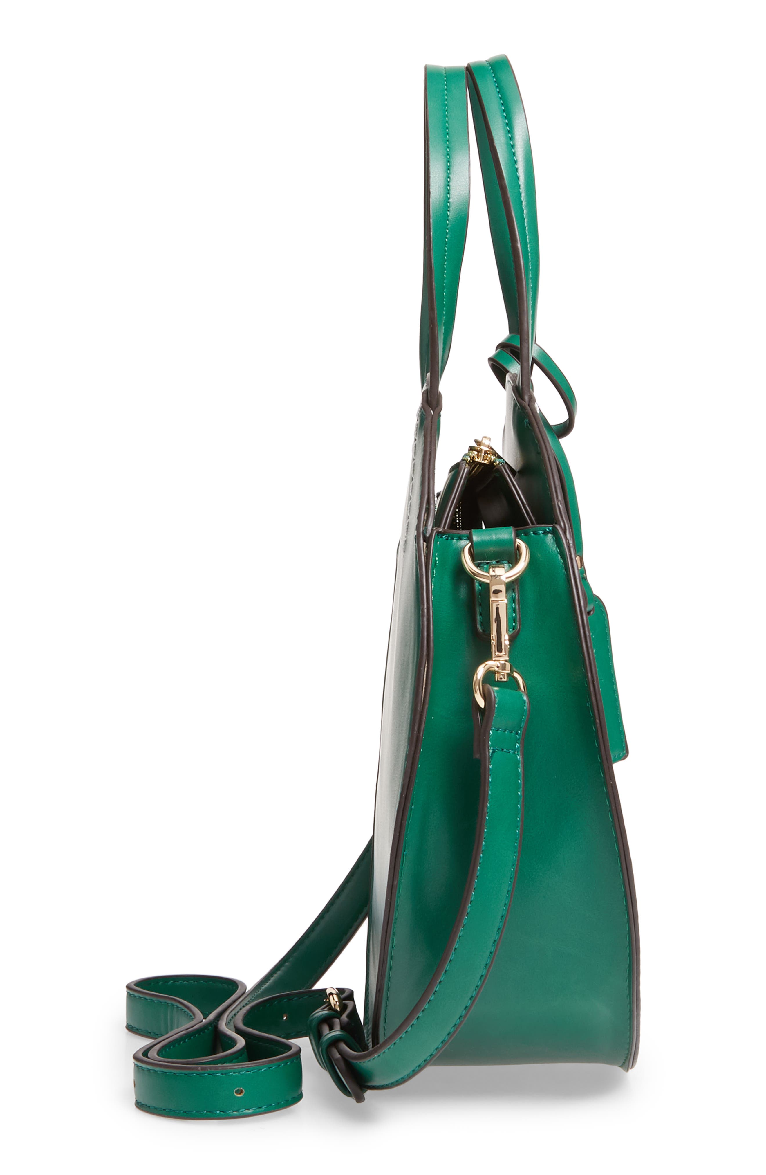 Palermo Canteen Faux Leather Circle Crossbody Bag, Alternate, color, KELLY GREEN
