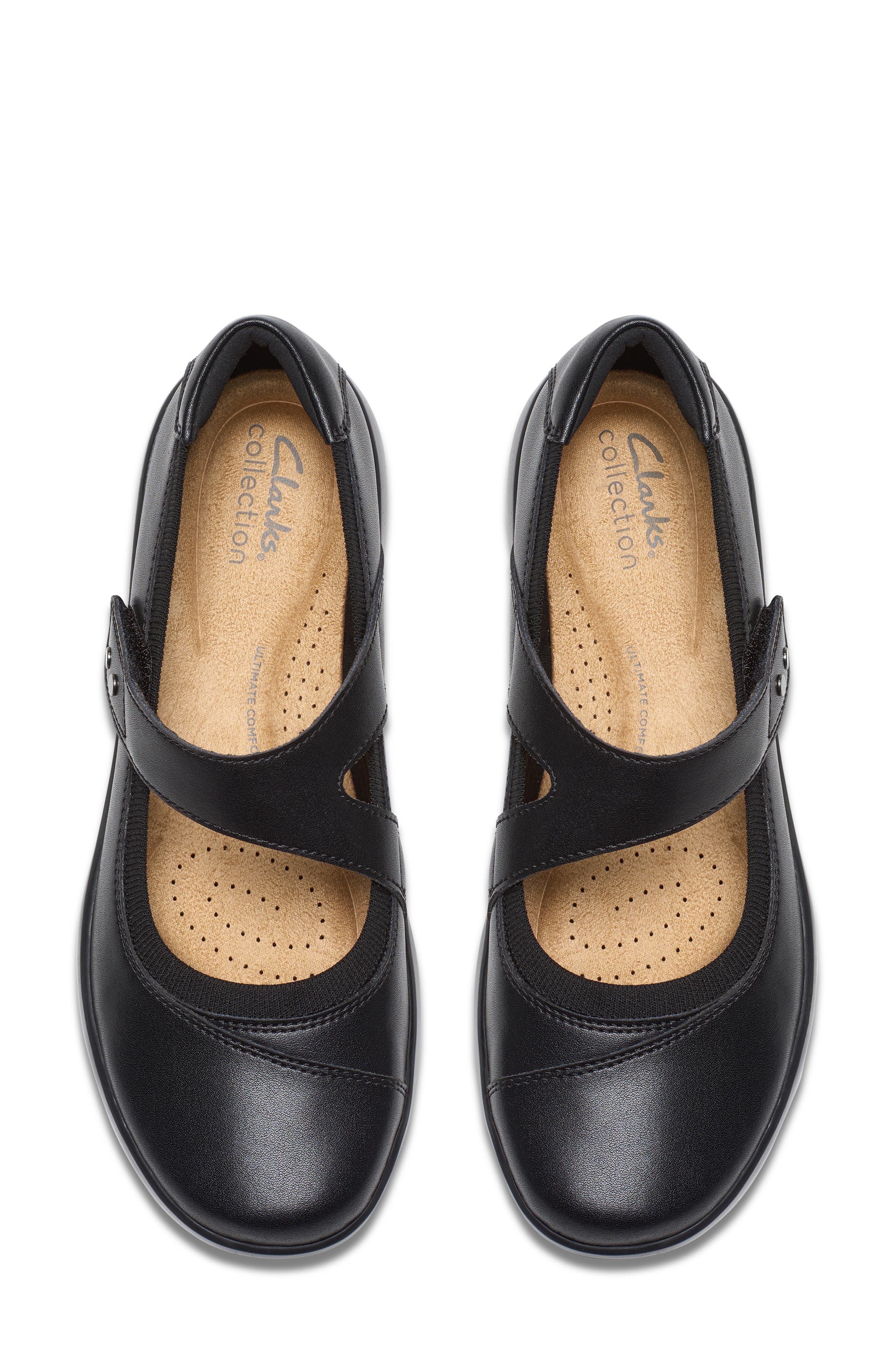 Kaetlyn Jane Mary Jane Flat, Alternate, color, BLACK LEATHER