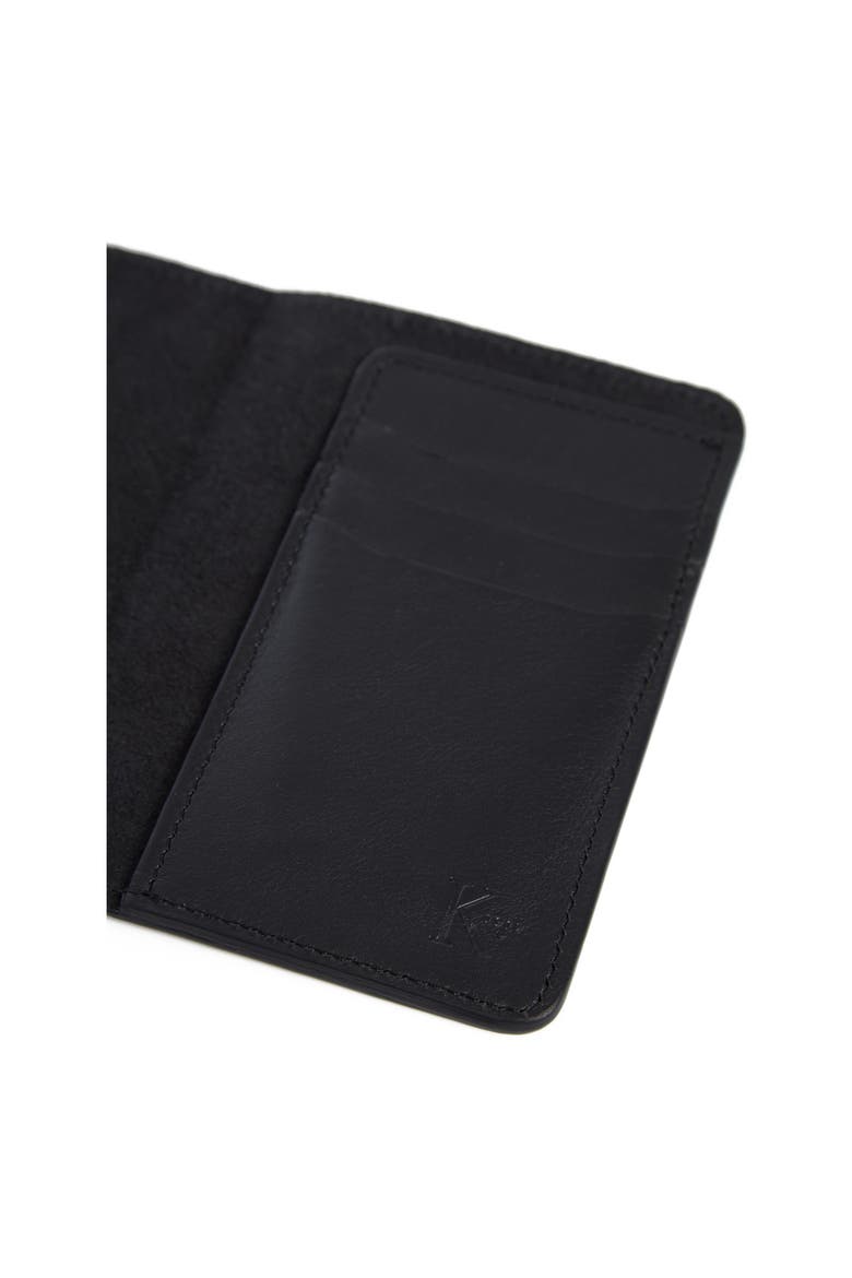 Earhart Leather Passport Case, Alternate, color, Black