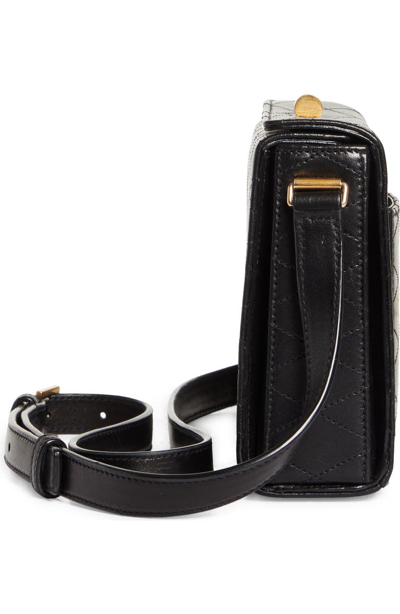 Saint Laurent Mini Square Quilted Leather Crossbody Bag, Alternate, color,