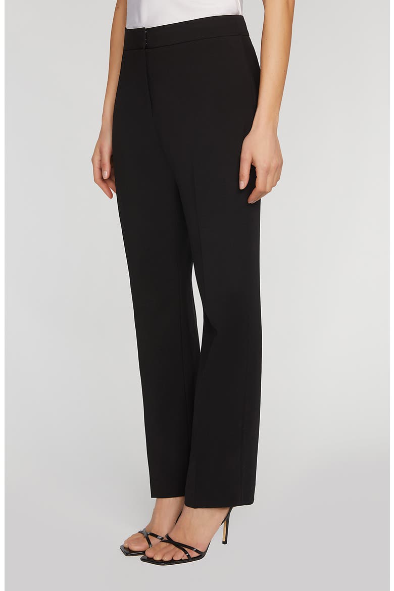 The Sylvie High Waist Straight Leg Pants, Alternate, color, NOIR