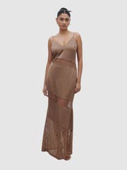 Pretty Lavish Monique Lace Inserted Slip Dress