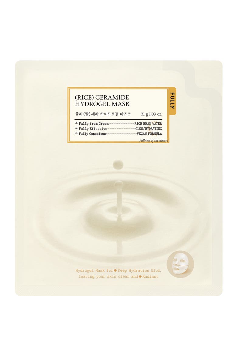 Rice Ceramide Hydrogel Mask, Main, color, NO COLOR