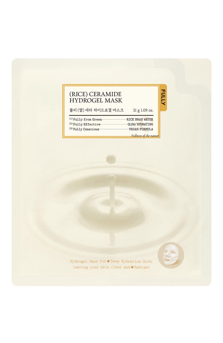 Fully Rice Ceramide Hydrogel Mask, Main, color, 