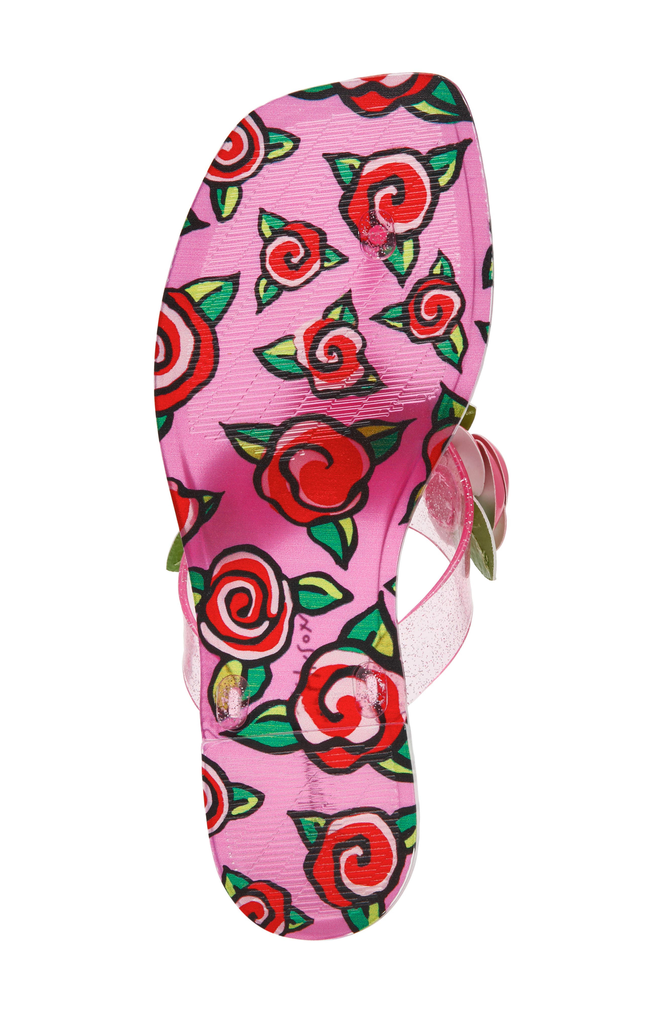 Trenten Jelly Flip Flop, Alternate, color, FUCHSIA/ ROSE