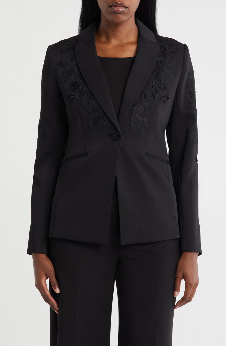 Elie Tahari The Blair Blazer, Main, color, Noir
