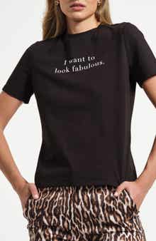 Isaac Mizrahi New York Stretch Cotton Graphic T-Shirt
