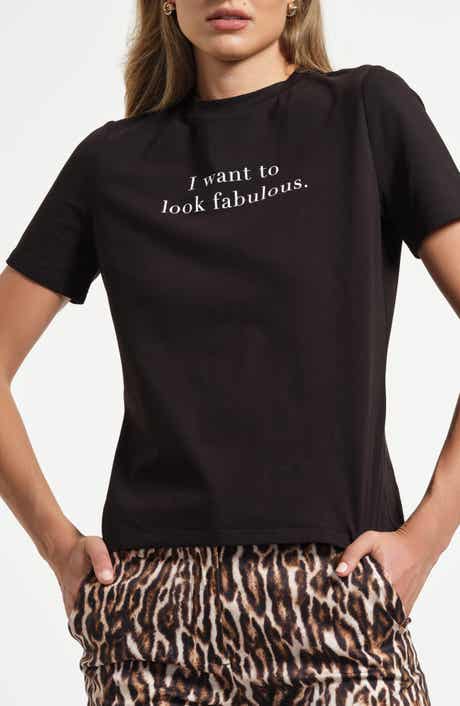 Isaac Mizrahi New York Stretch Cotton Graphic T-Shirt