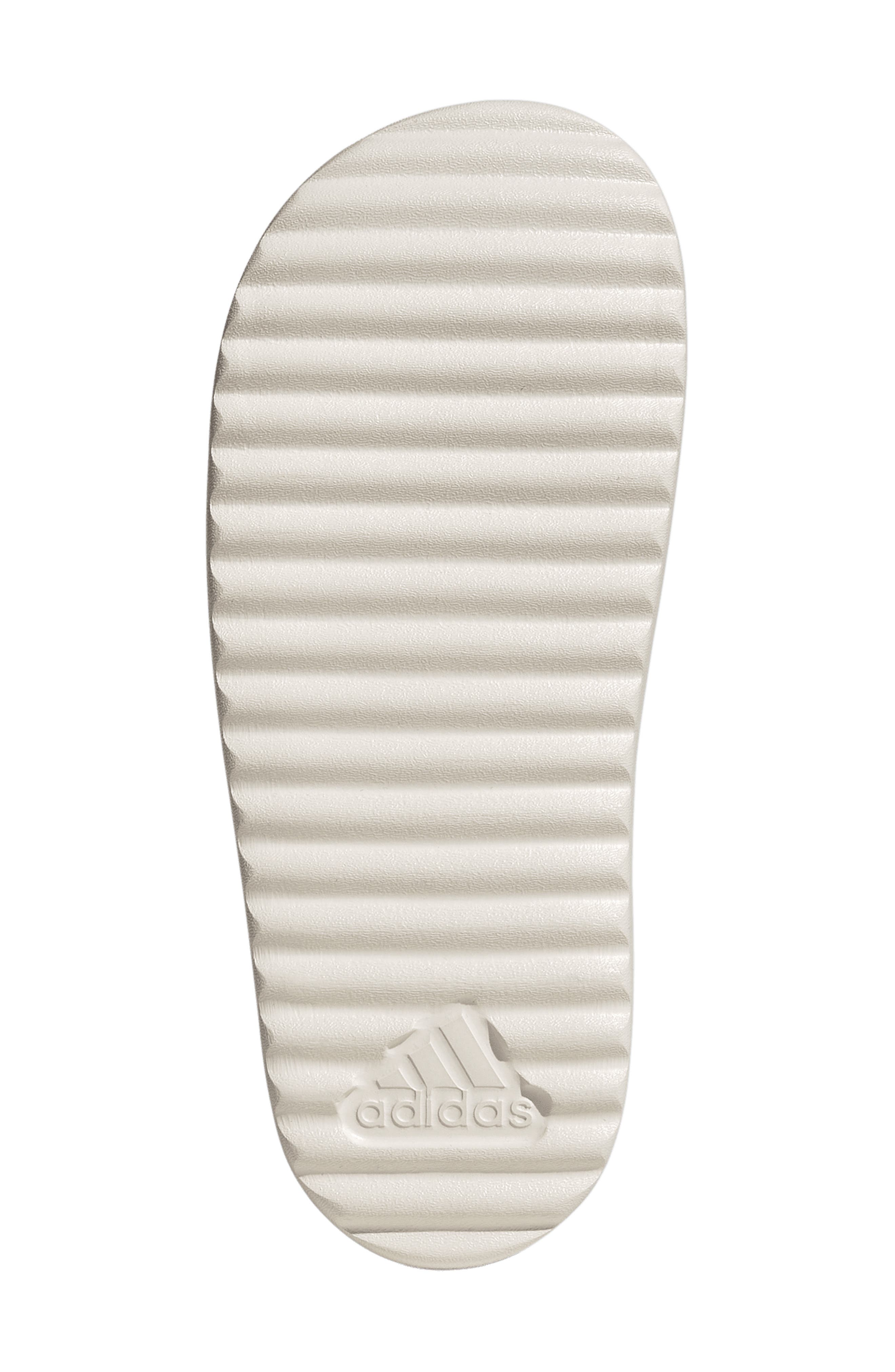 adidas Adilette Platform Slide Sandal, Alternate, color, Chalk White/ White/ Grey