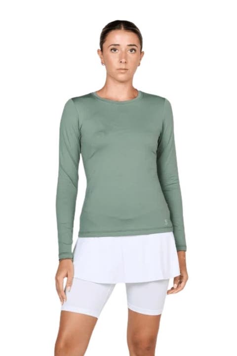 UV Colors Womens Long Sleeve Tennis Shirt