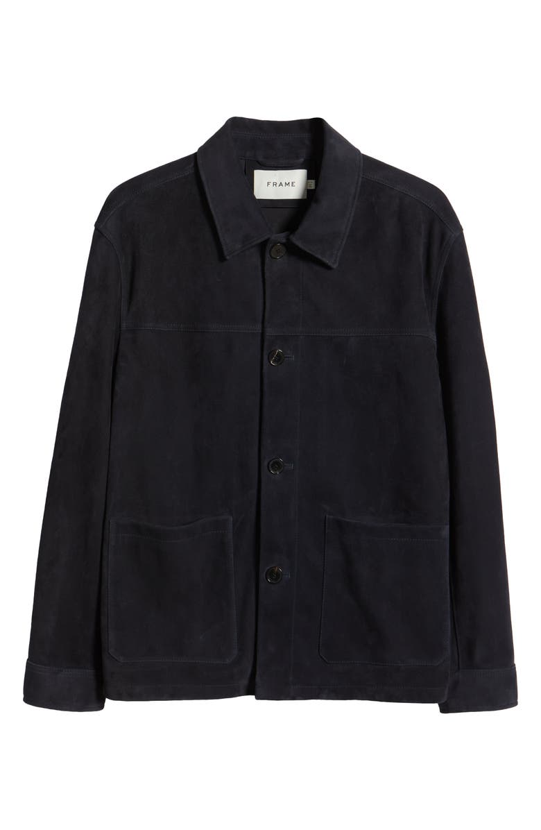 FRAME Unlined Suede Chore Coat, Alternate, color, 