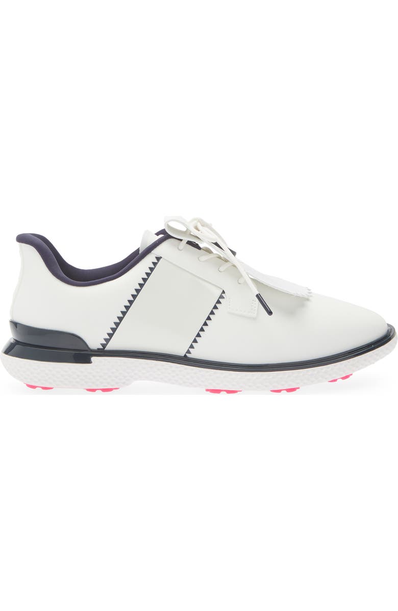 G/FORE Gallivan2r Kiltie Waterproof Golf Shoe, Alternate, color, Snow/ Twilight
