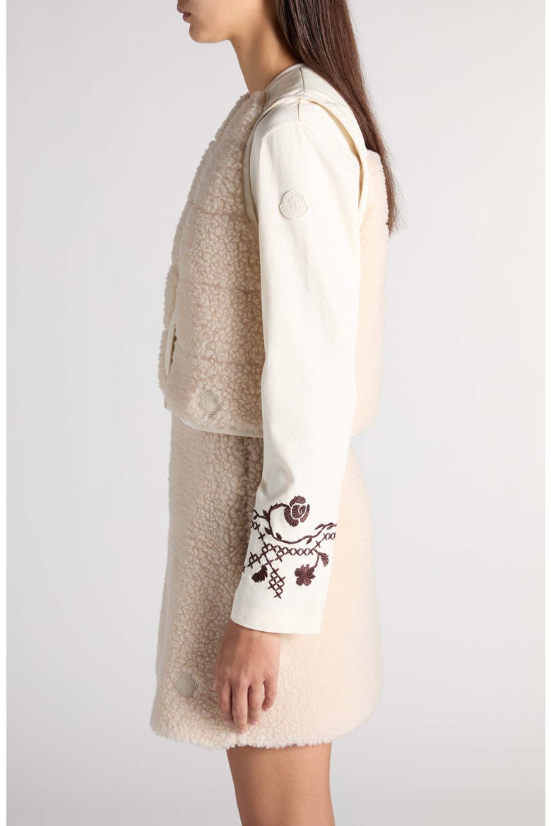 Faux Shearling Vest, Alternate, color, WHITE