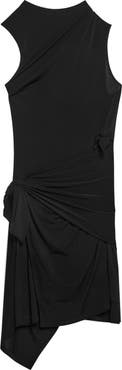 Helmut Lang Side Knot Sleeveless Dress