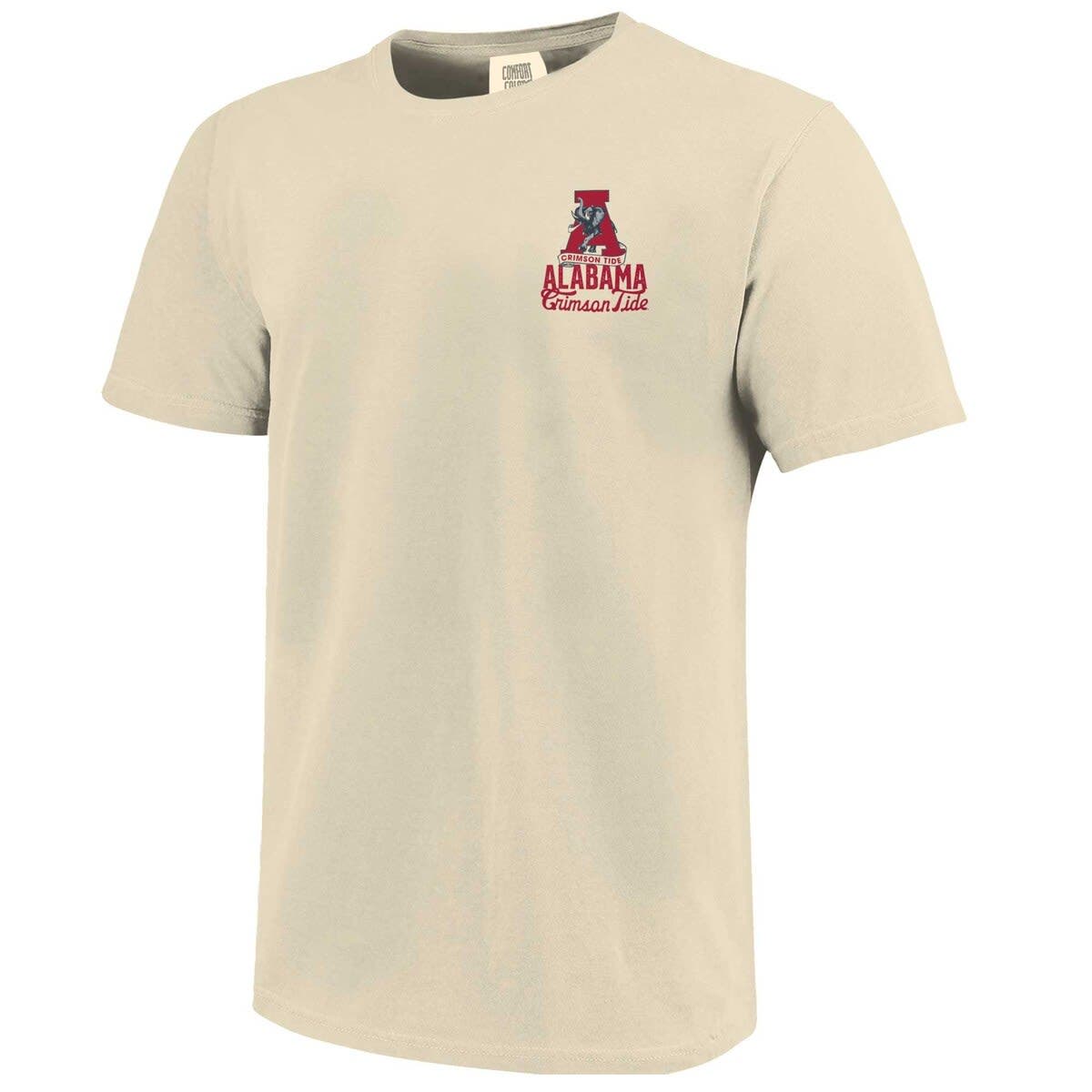 IMAGE ONE Men's Cream Alabama Crimson Tide Comfort Colors Mascot ...