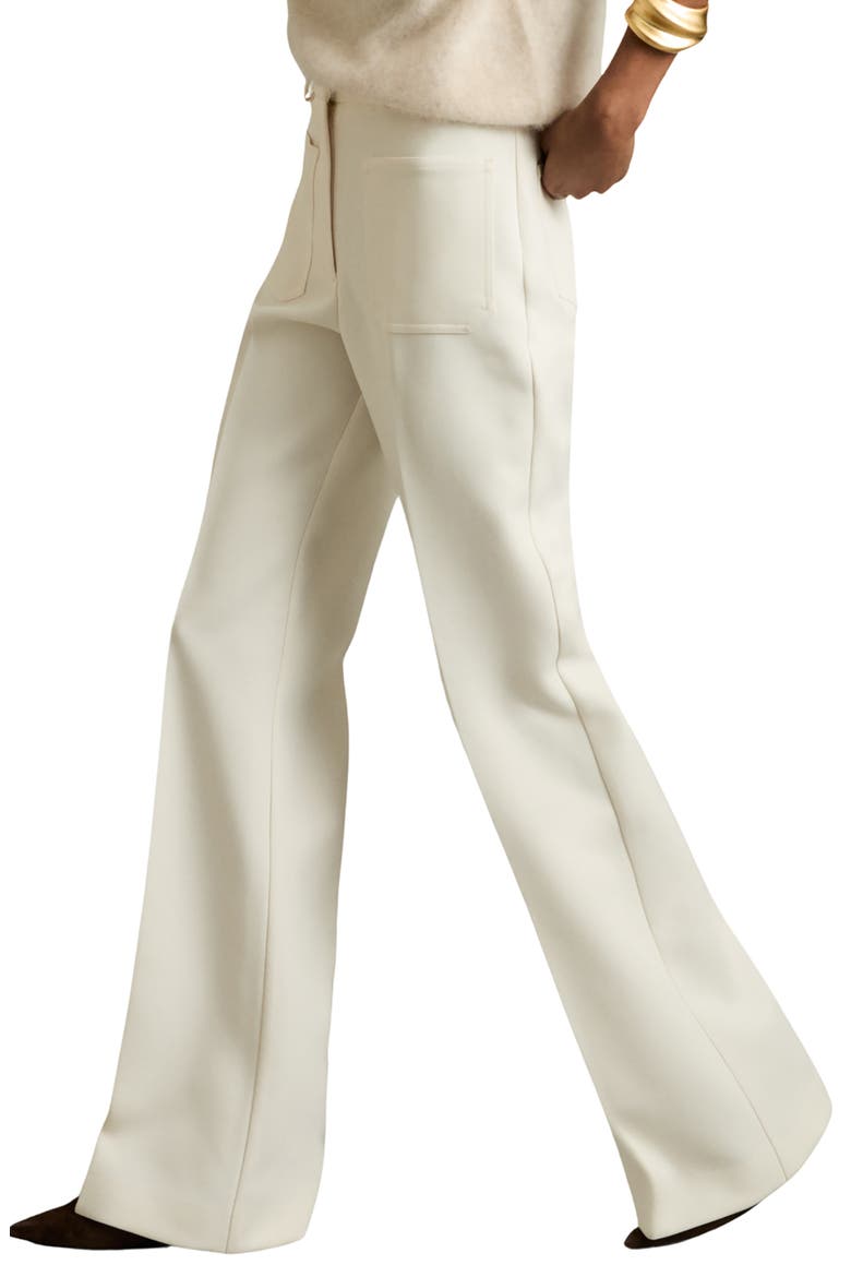Priya Flare Pants, Alternate, color, CREAM