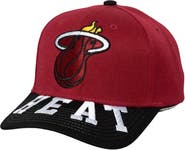 Mitchell & Ness Men's Mitchell & Ness Red/Black Miami Heat Underarch Two-Tone Pro Crown Snapback Hat